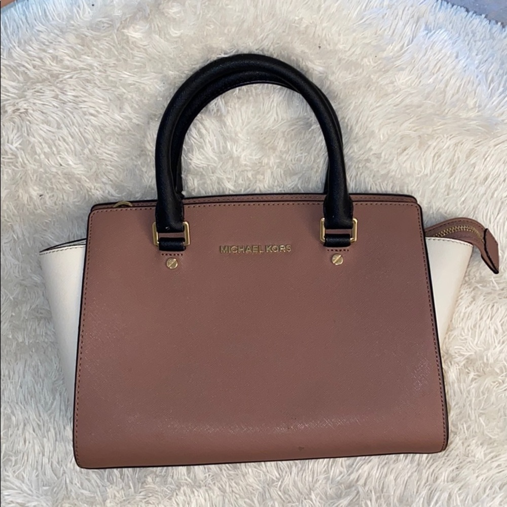 MK Selma leather satchel